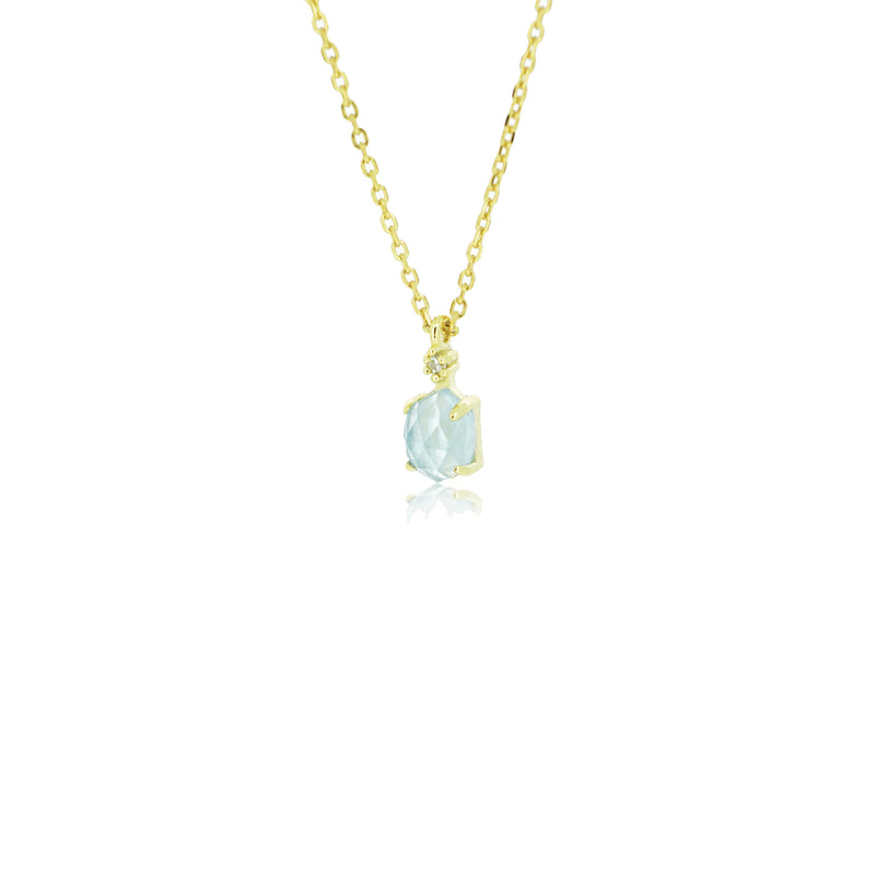 ZIRCON AQUAMARINE NECKLACE
